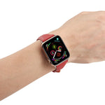 정품 가죽 시계줄, Apple Watch 시리즈 6 & SE & 5 & 4 40mm / 3 & 2 & 1 38mm용, Apple Watch 시리즈 8&7 41mm / SE 2&6&SE&5&4 40mm / 3&2&1 38mm용, Apple Watch 시리즈 7 41mm / 6 & SE & 5 & 4 40mm / 3 & 2 & 1 38mm용
