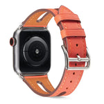 Top-grain Leather Watchband For Apple Watch Series 6 & SE & 5 & 4 44mm / 3 & 2 & 1 42mm
