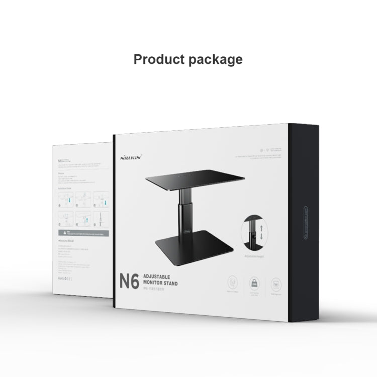 NILLKIN N6 조절식 하이데스크 노트북 모니터 스탠드 홀더, EDA0011511, EDA0011511S