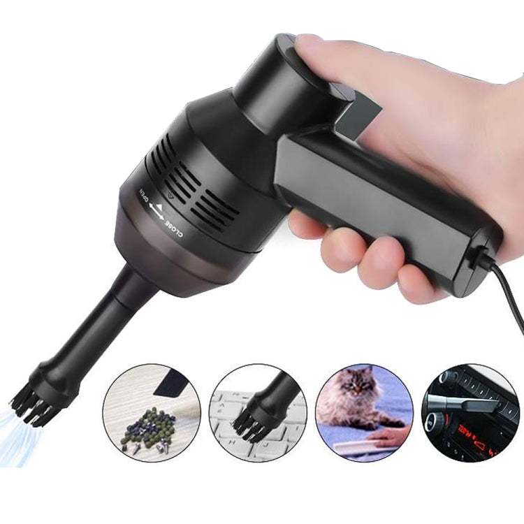 HK-6019D 휴대용 가정용 차량용 핸드헬드 미니 USB 진공 청소기 먼지 수집 청소 도구, HK-6019D