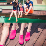 미끄럼 방지 플라스틱 그레인 텍스처 두꺼운 천 밑창 단색 다이빙 신발 및 양말, 한 켤레, XXXS, XXS, XS, S, M, L, XL, XXL, XXXL