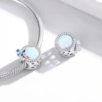 S925 Sterling Silver Butterfly Spring Beads DIY Bracelet Necklace Accessories, Butterfly Spring