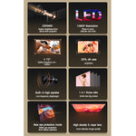 T10 1920x1080P 3600 루멘 휴대용 홈 시어터 LED HD 디지털 프로젝터, 안드로이드 버전, 안드로이드 버전