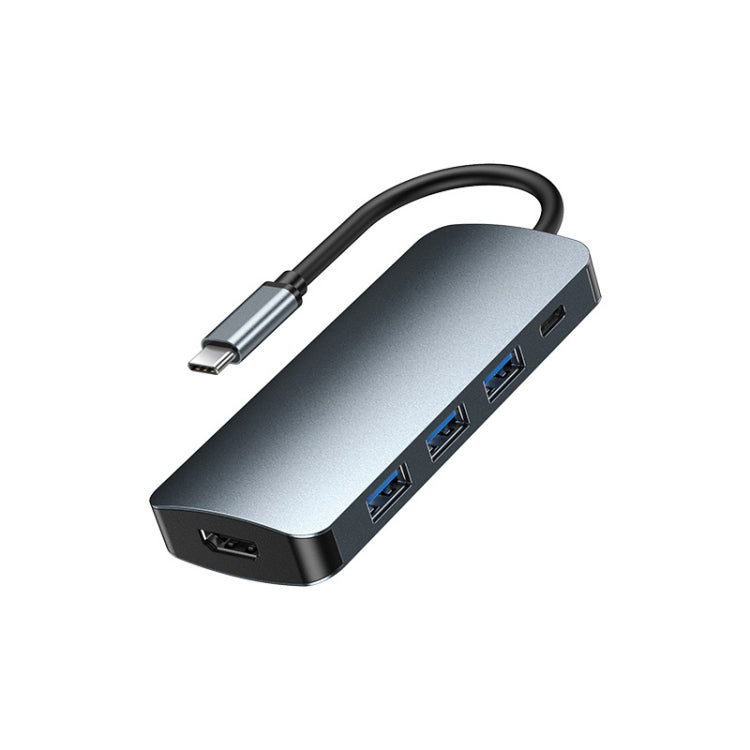 Remax RU-U5 5-in-1 다기능 타입-C / USB-C 허브 도킹 스테이션, 5-in-1