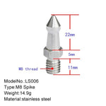 BEXIN LS006 2개 스테인리스 M8 인치 다리 나사 SLR 삼각대용, LS006
