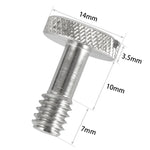 BEXIN LS005 2개 1/4인치 암나사 DSLR 카메라 마운트 나사, LS005