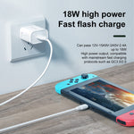 WK WP-U57 맥스 18W 맥스스피드 QC3.0 고속 충전기 + USB to 8핀 데이터 케이블, US 플러그, EU 플러그