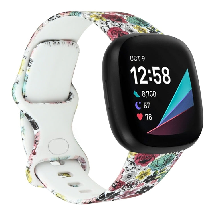For Fitbit Versa 3 Printing Replacement Strap Watchband, L