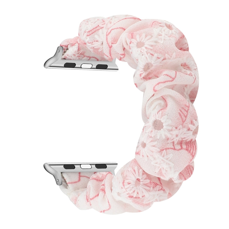 Fabric Hair Ring Replacement Strap Watchband, For Apple Watch Ultra 49mm / Series 8&7 45mm / SE 2&6&SE&5&4 44mm / 3&2&1 42mm, For Apple Watch Series 8&7 41mm / SE 2&6&SE&5&4 40mm / 3&2&1 38mm