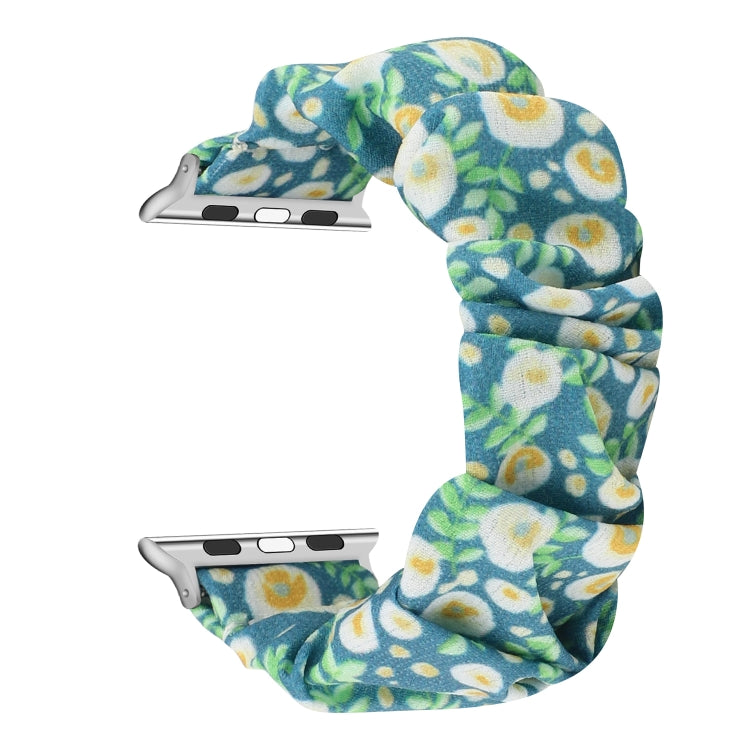 Fabric Hair Ring Replacement Strap Watchband, For Apple Watch Ultra 49mm / Series 8&7 45mm / SE 2&6&SE&5&4 44mm / 3&2&1 42mm, For Apple Watch Series 8&7 41mm / SE 2&6&SE&5&4 40mm / 3&2&1 38mm