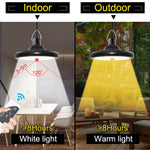 스마트 인덕션 2 in 1 112LED 태양광 조명 실내외 정원 차고 LED 램프, 2 in 1 백색광, 2 in 1 온백색광