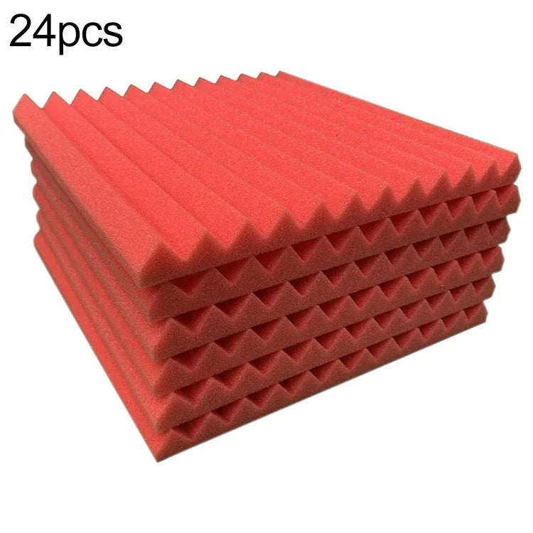 30x30x2.5cm 삼각 홈 스타일 녹음 스튜디오 드럼 비디오룸 방음판 소음 차단 솜, 6개, 10개, 12개, 20개, 24개