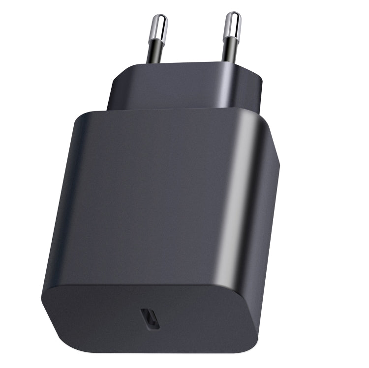 XY PD 25W USB-C / Type-C 단일 포트 삼성 기기용 여행용 고속 충전기, EU 플러그