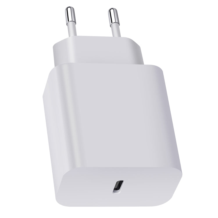 XY PD 25W USB-C / Type-C 단일 포트 삼성 기기용 여행용 고속 충전기, EU 플러그