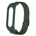 For Xiaomi Mi Band 3 / 4 / 5 Twill 8-shaped Buckle Elastic Replacement Strap Watchband