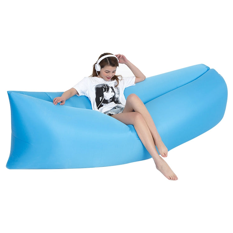 야외 휴대용 게으른 물 주입식 소파 비치 잔디 에어 베드, 크기: 200 x 70cm, 200 x 70cm 보라, 200 x 70cm 오렌지, 200 x 70cm 하늘색, 200 x 70cm 검정, 200 x 70cm 녹색, 200 x 70cm 분홍, 200 x 70cm 장미 빨강, 200 x 70cm 사파이어 블루