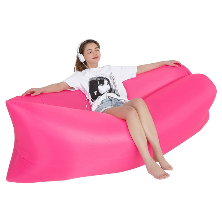야외 휴대용 게으른 물 주입식 소파 비치 잔디 에어 베드, 크기: 200 x 70cm, 200 x 70cm 보라, 200 x 70cm 오렌지, 200 x 70cm 하늘색, 200 x 70cm 검정, 200 x 70cm 녹색, 200 x 70cm 분홍, 200 x 70cm 장미 빨강, 200 x 70cm 사파이어 블루