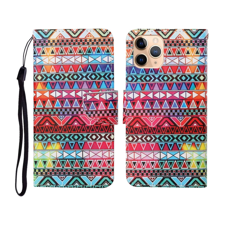 Painted Pattern Horizontal Flip Leathe Case, For iPhone 11, For iPhone 11 Pro, For iPhone 11 Pro Max
