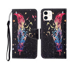 Painted Pattern Horizontal Flip Leathe Case, For iPhone 12 mini, For iPhone 12/12 Pro, For iPhone 12 Pro Max