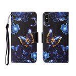 Painted Pattern Horizontal Flip Leathe Case, For iPhone SE (2020)/ 7 /8, For iPhone X, For iPhone XR