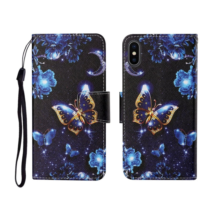 Painted Pattern Horizontal Flip Leathe Case, For iPhone SE (2020)/ 7 /8, For iPhone X, For iPhone XR