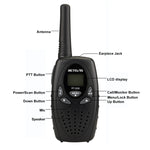 1쌍 RETEVIS RT628 0.5W 유럽 주파수 446MHz 8채널 휴대용 어린이 워키토키, RT628(검정), RT628(흰색), RT628(빨강)