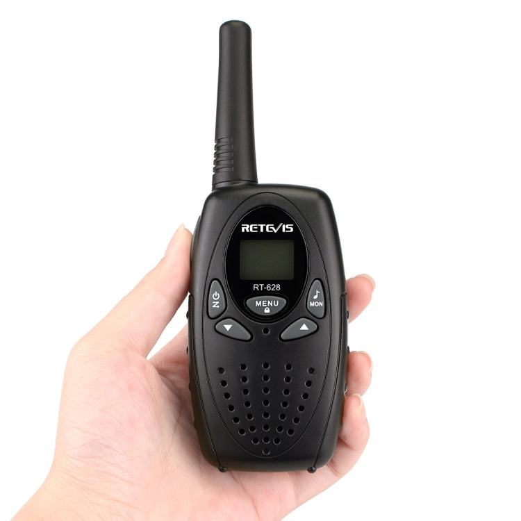 1쌍 RETEVIS RT628 0.5W 유럽 주파수 446MHz 8채널 휴대용 어린이 워키토키, RT628(검정), RT628(흰색), RT628(빨강)