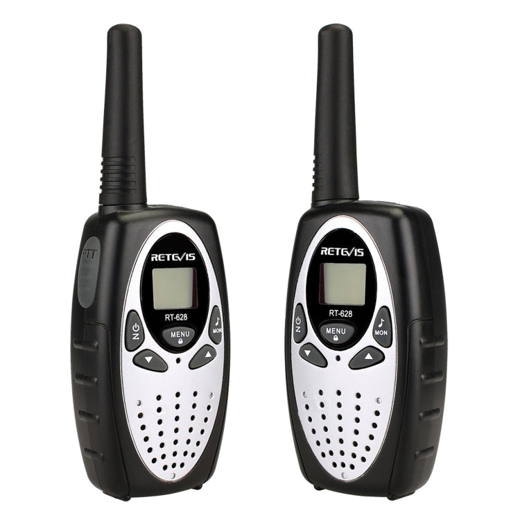 1쌍 RETEVIS RT628 0.5W 유럽 주파수 446MHz 8채널 휴대용 어린이 워키토키, RT628(검정), RT628(흰색), RT628(빨강)