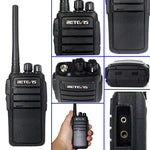 1쌍 RETEVIS RT21 2.5W 미국 주파수 400-480MHz 16채널 휴대용 워키토키, 미국 플러그, RT21 미국 플러그