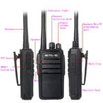 1쌍 RETEVIS RT21 2.5W 미국 주파수 400-480MHz 16채널 휴대용 워키토키, 미국 플러그, RT21 미국 플러그