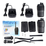1쌍 RETEVIS RT21 2.5W 미국 주파수 400-480MHz 16채널 휴대용 워키토키, 미국 플러그, RT21 미국 플러그
