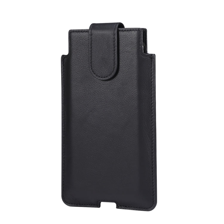 Universal Cow Leather Vertical Mobile Phone Leather Case Waist Bag For 5.5-6.5 inch and Below Phones, For 5.5-6.5 inch and Below Phones