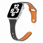 범용 T자형 얇은 역방향 버클 가죽 시계줄, Apple Watch Ultra 49mm / 시리즈 8&7 45mm / SE 2&6&SE&5&4 44mm / 3&2&1 42mm용, Apple Watch 시리즈 8&7 41mm / SE 2&6&SE&5&4 40mm / 3&2&1 38mm용