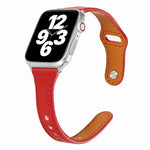 범용 T자형 얇은 역방향 버클 가죽 시계줄, Apple Watch Ultra 49mm / 시리즈 8&7 45mm / SE 2&6&SE&5&4 44mm / 3&2&1 42mm용, Apple Watch 시리즈 8&7 41mm / SE 2&6&SE&5&4 40mm / 3&2&1 38mm용