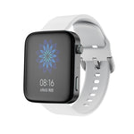 For Xiaomi Mi Watch Electroplating Buckle Silicone Replacement Strap Watchband