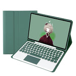 iPad Air 11 2024 / 2025 / Air 4 10.9 2020 / Air 5 10.9 2022용 분리형 캔디 컬러 스킨 느낌 텍스처 라운드 키캡 블루투스 키보드 가죽 케이스, 터치 컨트롤 포함 (퍼플), iPad 10.2 2020 & 2019 / Air 2019 / Pro 10.5인치용