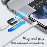 JOYROOM S-H152 3A USB 수컷 to USB-C / 타입-C 암컷 OTG 어댑터, S-H152