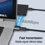 JOYROOM S-H152 3A USB 수컷 to USB-C / 타입-C 암컷 OTG 어댑터, S-H152