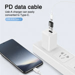 JOYROOM S-H152 3A USB 수컷 to USB-C / 타입-C 암컷 OTG 어댑터, S-H152