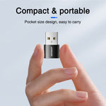 JOYROOM S-H152 3A USB 수컷 to USB-C / 타입-C 암컷 OTG 어댑터, S-H152