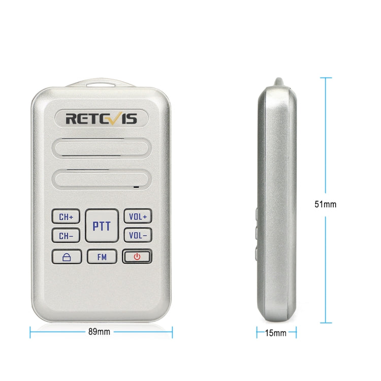 RETEVIS RT20 2W 400-470MHz 16채널 미니 FM 라디오 투웨이 라디오 워키토키, RT20, 미국 플러그, RT20, 유럽 플러그