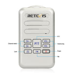 RETEVIS RT20 2W 400-470MHz 16채널 미니 FM 라디오 투웨이 라디오 워키토키, RT20, 미국 플러그, RT20, 유럽 플러그