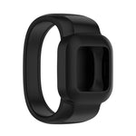 For Garmin Vivofit JR3 No Buckle Silicone Pure Color Replacement Watchband, S, L