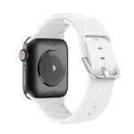 비즈니스 B 스타일 실리콘 시계줄, Apple Watch 시리즈 7 45mm / 6 & SE & 5 & 4 44mm / 3 & 2 & 1 42mm용, Apple Watch Ultra 49mm / 시리즈 8&7 45mm / SE 2&6&SE&5&4 44mm / 3&2&1 42mm용