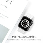 비즈니스 B 스타일 실리콘 시계줄, Apple Watch 시리즈 7 45mm / 6 & SE & 5 & 4 44mm / 3 & 2 & 1 42mm용, Apple Watch Ultra 49mm / 시리즈 8&7 45mm / SE 2&6&SE&5&4 44mm / 3&2&1 42mm용