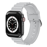 비즈니스 B 스타일 실리콘 시계줄, Apple Watch 시리즈 7 45mm / 6 & SE & 5 & 4 44mm / 3 & 2 & 1 42mm용, Apple Watch Ultra 49mm / 시리즈 8&7 45mm / SE 2&6&SE&5&4 44mm / 3&2&1 42mm용
