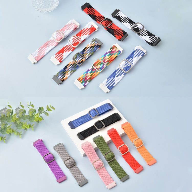 조절 가능한 나일론 꼬임 탄성 교체용 시계줄, 삼성 갤럭시 워치 액티브2 40mm용, 삼성 갤럭시 워치 액티브용, 삼성 갤럭시 워치 액티브2 44mm용