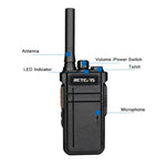 RETEVIS RB637 EU 주파수 PMR446 16채널 면허 불필요 양방향 무전기 핸드헬드 블루투스 워키토키, RB637