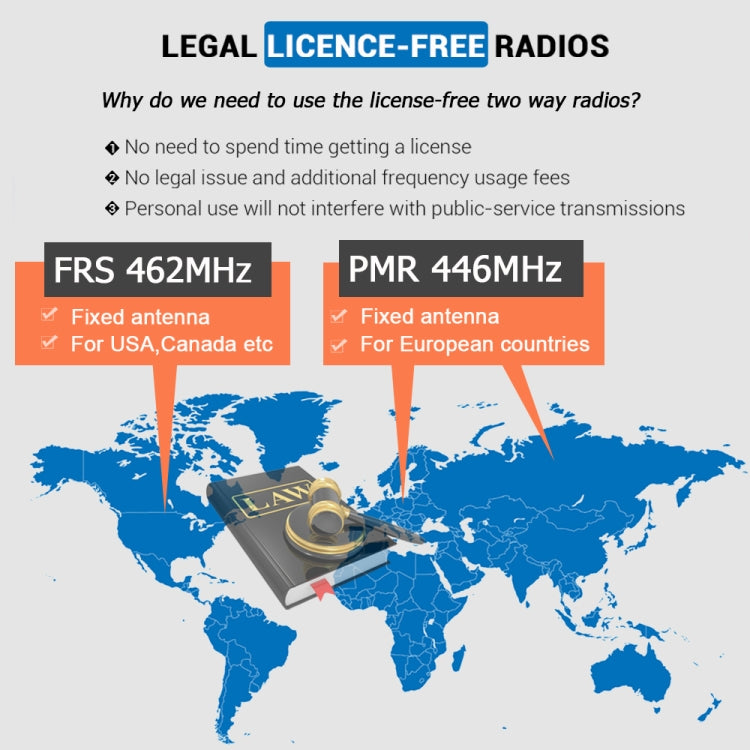 RETEVIS RB637 EU 주파수 PMR446 16채널 면허 불필요 양방향 무전기 핸드헬드 블루투스 워키토키, RB637