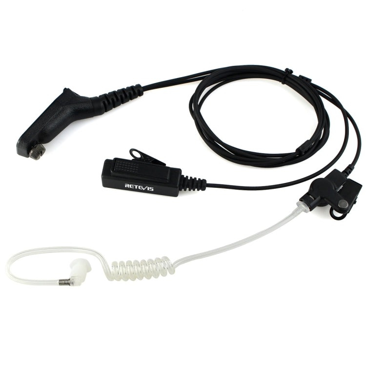 RETEVIS R-1M21 2선 대형 PTT 음향 튜브 이어폰 마이크로폰 모토로라 XPR6000/XPR6550/DP4800/DP4801용, R-1M21